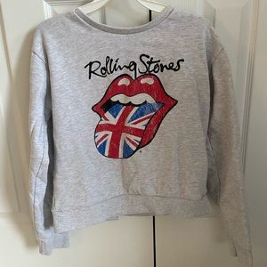 Gray Rolling Stones Sweatshirt